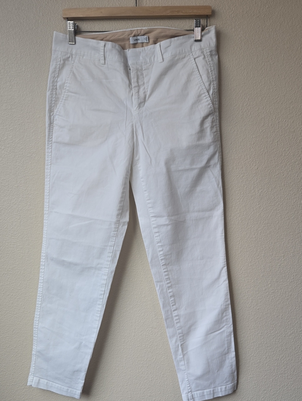 Vince White Cropped Ankle Pants